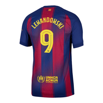 LEWANDOWSKI #9 Barcelona Home Match Jersey Player Version 2025/26 - UCL