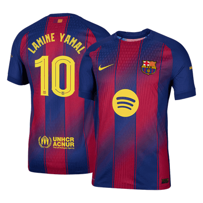 LAMINE YAMAL #10 Barcelona Home Match Jersey Player Version 2025/26 - UCL