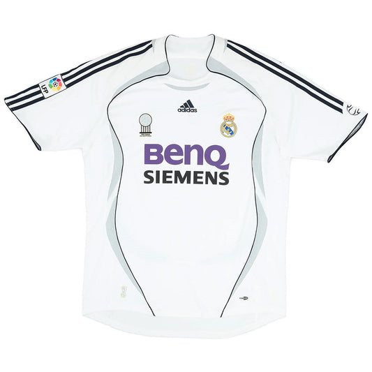 Ronaldo #9 Retro Real Madrid Home Jersey 2006/07