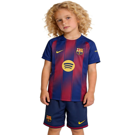 Kids Barcelona Home Jersey Kit 2025/26