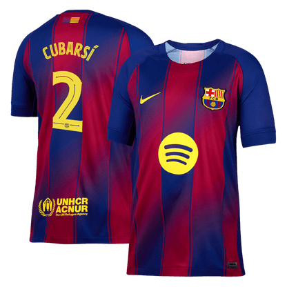 CUBARSÍ #2 Barcelona Home Jersey 2025/26 - UCL