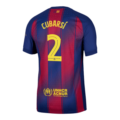 CUBARSÍ #2 Barcelona Home Jersey 2025/26 - UCL