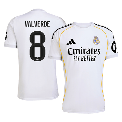 VALVERDE #8 Real Madrid Home Jersey 2025/26