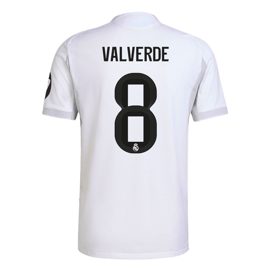 VALVERDE #8 Real Madrid Home Match Jersey Player Version 2025/26