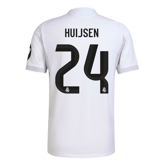 HUIJSEN #24 Real Madrid Home Match Jersey Player Version 2025/26