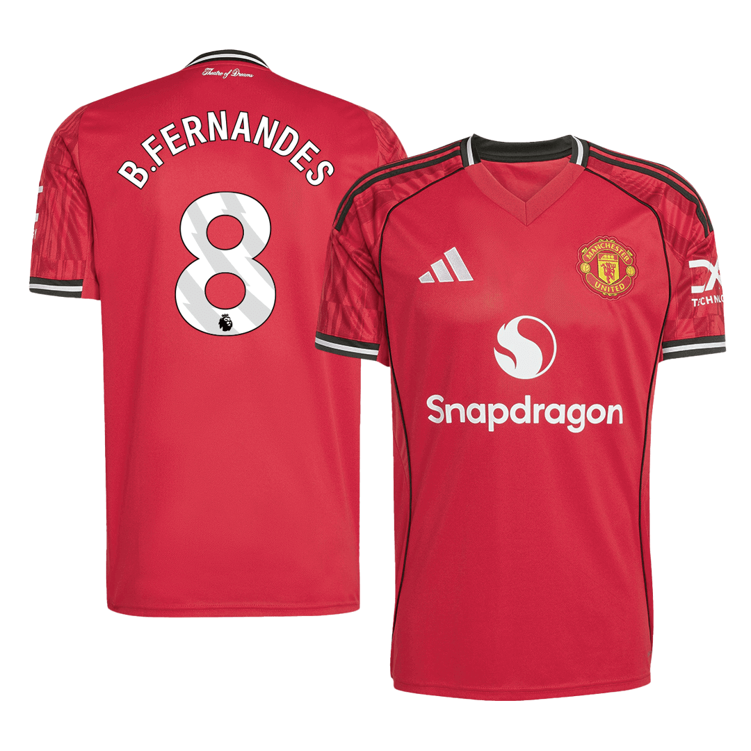 B.FERNANDES #8 Manchester United Home Jersey 2025/26- [Super Replica]