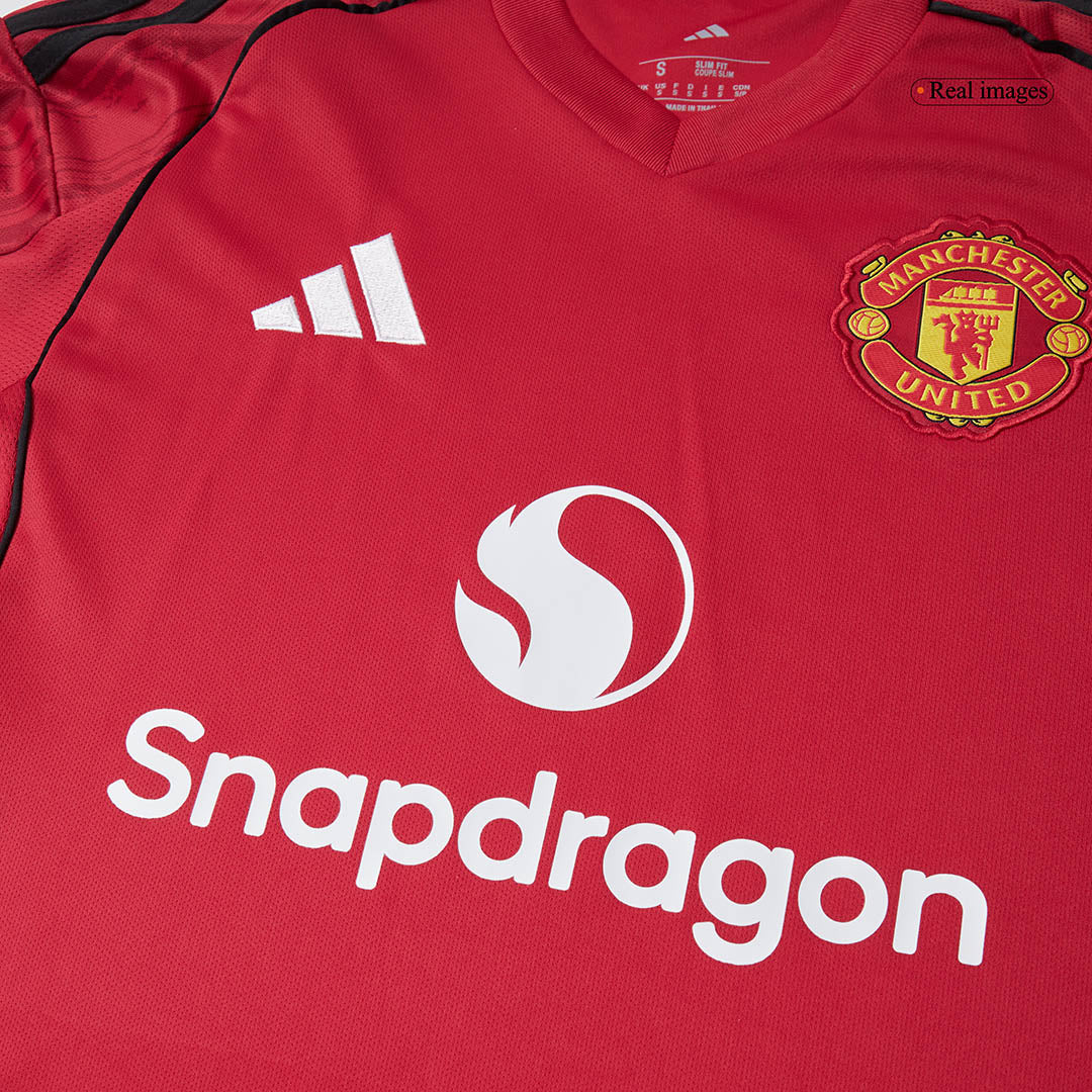 B.FERNANDES #8 Manchester United Home Jersey 2025/26- [Super Replica]
