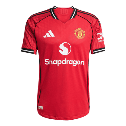 B.FERNANDES #8 Manchester United Home Match Jersey Player Version 2025/26