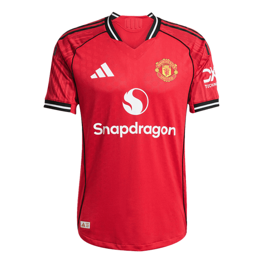 B.FERNANDES #8 Manchester United Home Match Jersey Player Version 2025/26