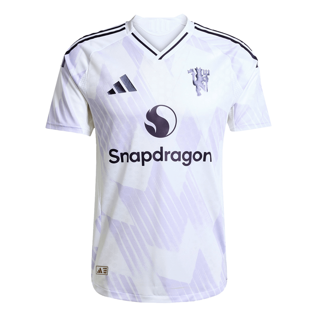 B.FERNANDES #8 Manchester United Away Match Jersey Player Version 2025/26