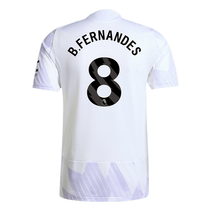 B.FERNANDES #8 Manchester United Away Match Jersey Player Version 2025/26