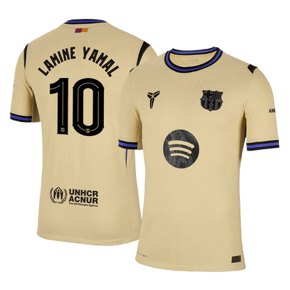 LAMINE YAMAL #10 Barcelona Away Match Jersey Player Version 2025/26 - UCL