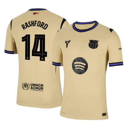 RASHFORD #14 Barcelona Away Match Jersey Player Version 2025/26 - UCL
