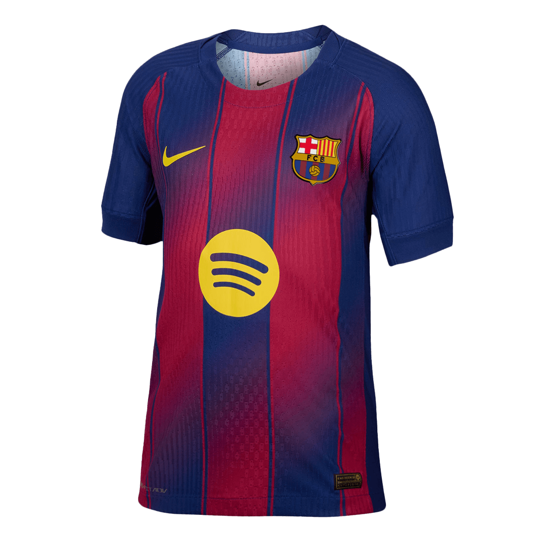 F.DE JONG #21 Barcelona Home Match Jersey Player Version 2025/26