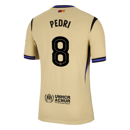 PEDRI #8 Barcelona Away Match Jersey Player Version 2025/26 - UCL