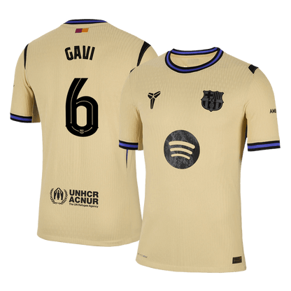 GAVI #6 Barcelona Away Match Jersey Player Version 2025/26 - UCL