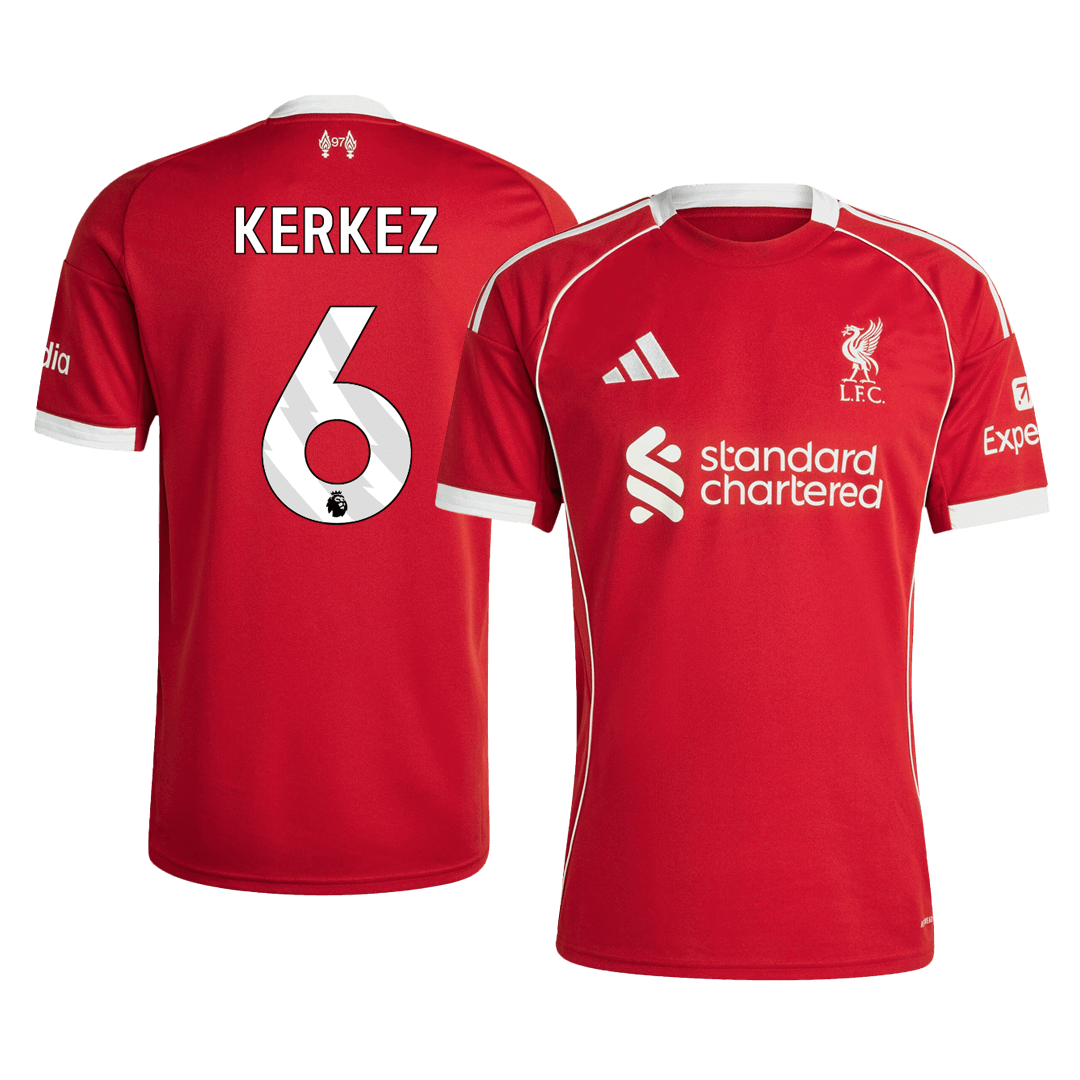 KERKEZ #6 Liverpool Home Jersey 2025/26
