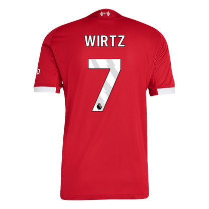 WIRTZ #7 Liverpool Home Match Jersey Player Version 2025/26