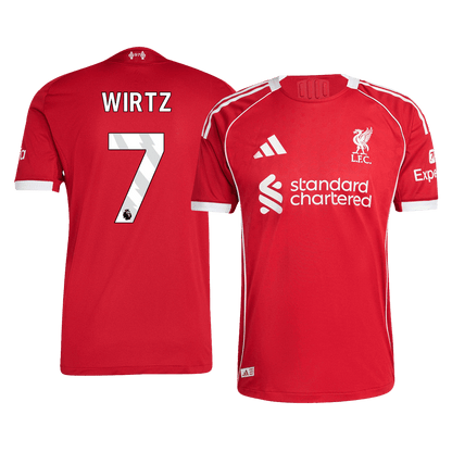 WIRTZ #7 Liverpool Home Match Jersey Player Version 2025/26