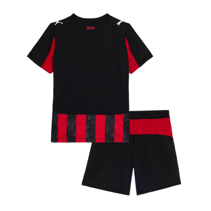Kids AC Milan Home Jersey Kit 2025/26