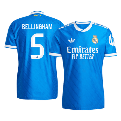 BELLINGHAM #5 Real Madrid Third Away Match Jersey Player Version 2025/26