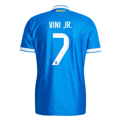 VINI JR. #7 Real Madrid Third Away Match Jersey Player Version 2025/26