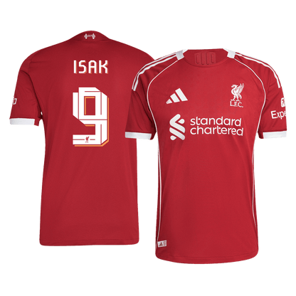 ISAK #9 Liverpool Home Match Jersey Player Version 2025/26 - UCL Font