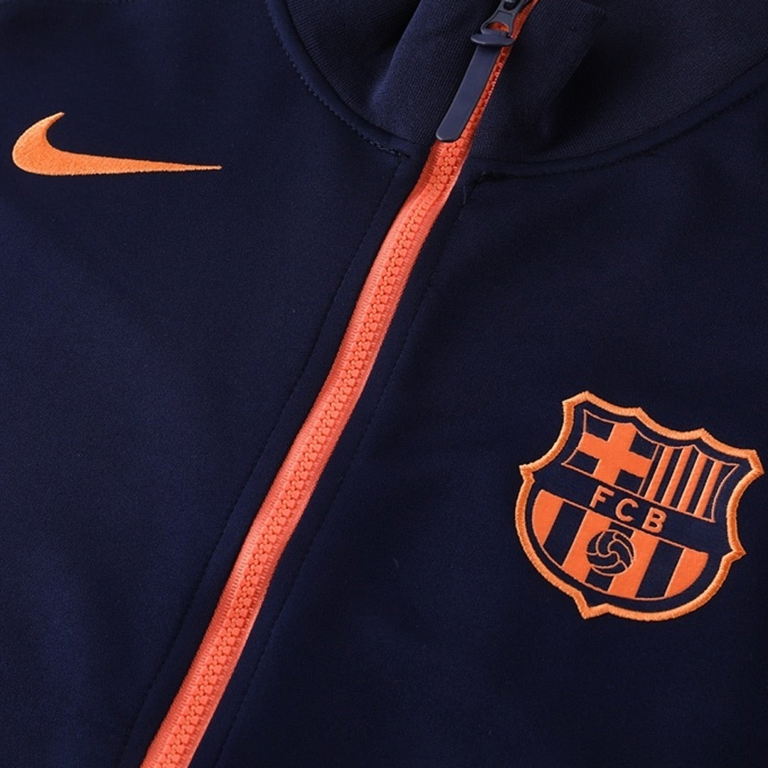 Barcelona Anthem Jacket Navy&Orange 2025/26
