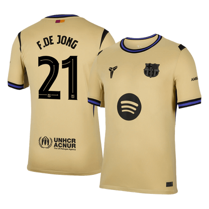F.DE JONG #21 Barcelona Away Jersey 2025/26 - UCL