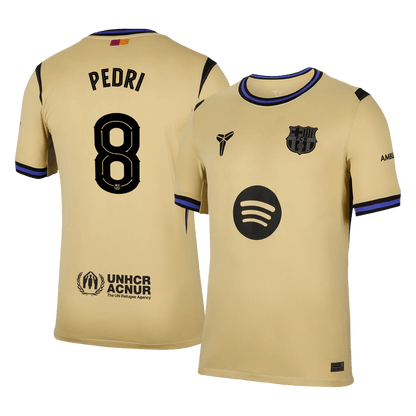 PEDRI #8 Barcelona Away Jersey 2025/26 - UCL