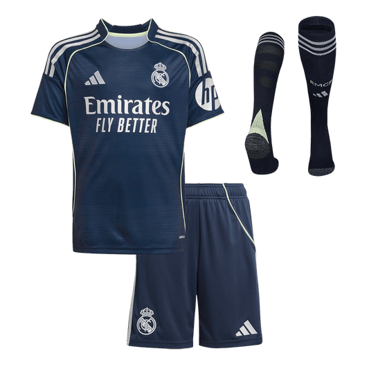 Kids Real Madrid Away Jersey Kit 2025/26 - [Super Replica]