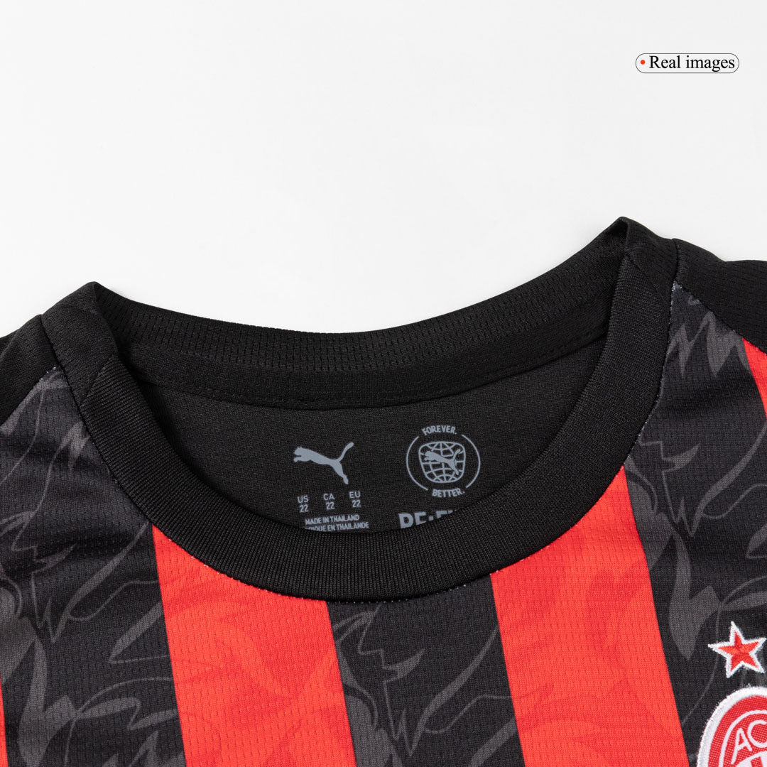 Kids AC Milan Home Jersey Full Kit 2025/26