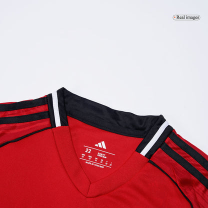 Kids Manchester United Home Jersey Full Kit 2025/26