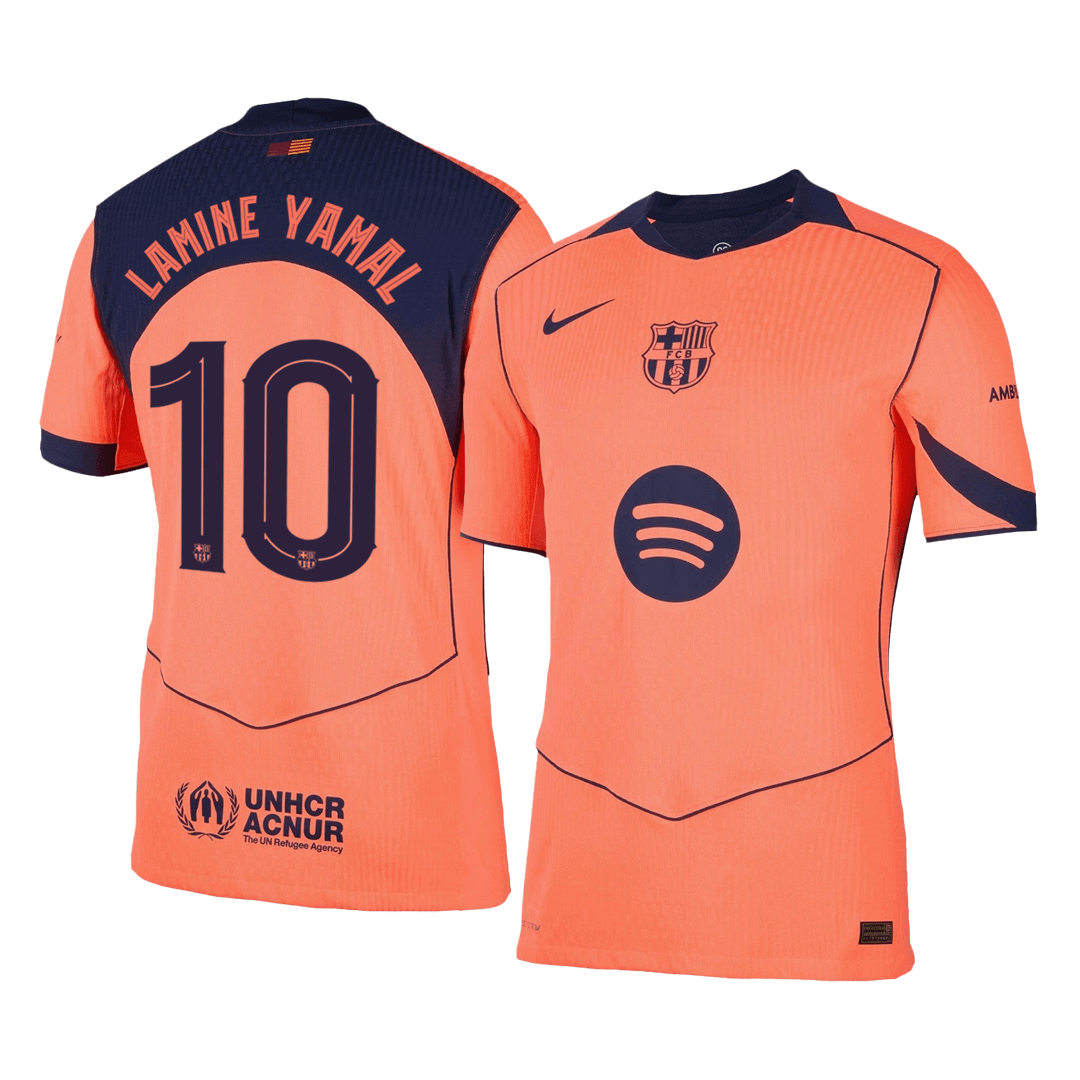 LAMINE YAMAL #10 Barcelona Third Match Jersey Player Version 2025/26 - UCL