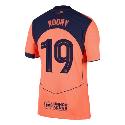 ROONY #19 Barcelona Third Match Jersey Player Version 2025/26 - UCL