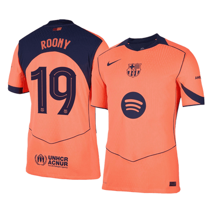 ROONY #19 Barcelona Third Match Jersey Player Version 2025/26 - UCL