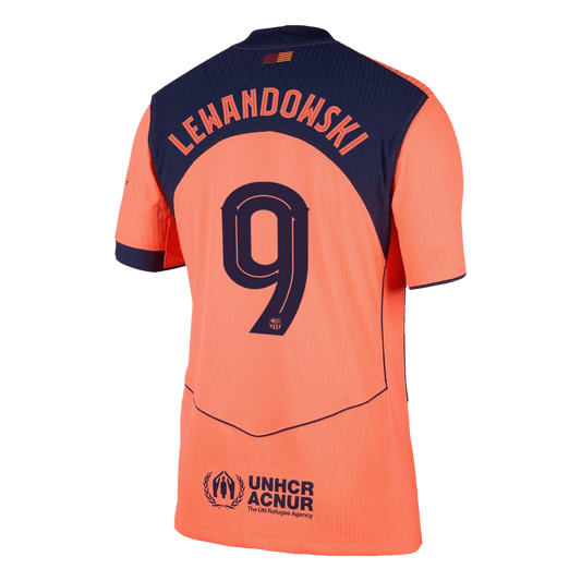 LEWANDOWSKI #9 Barcelona Third Match Jersey Player Version 2025/26 - UCL