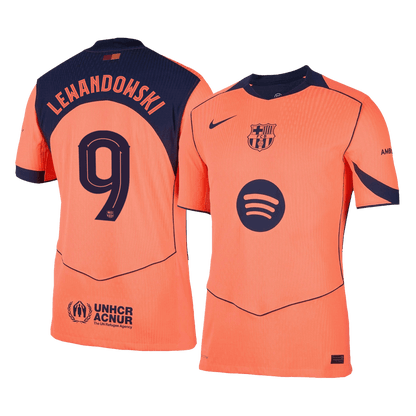 LEWANDOWSKI #9 Barcelona Third Match Jersey Player Version 2025/26 - UCL