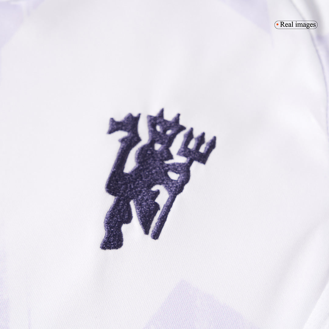 Kids Manchester United Away Jersey Full Kit 2025/26
