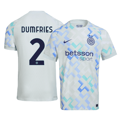 DUMFRIES #2 Inter Milan Away Match Jersey Player Version 2025/26