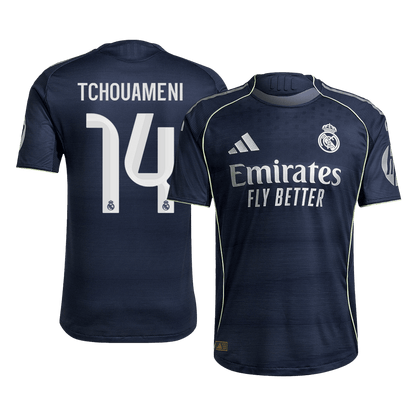 TCHOUAMENI #14 Real Madrid Away Match Jersey Player Version 2025/26