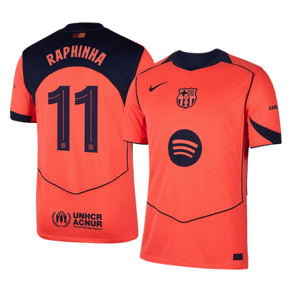RAPHINHA #11 Barcelona Third Jersey 2025/26