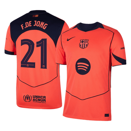 F.DE JONG #21 Barcelona Third Jersey 2025/26