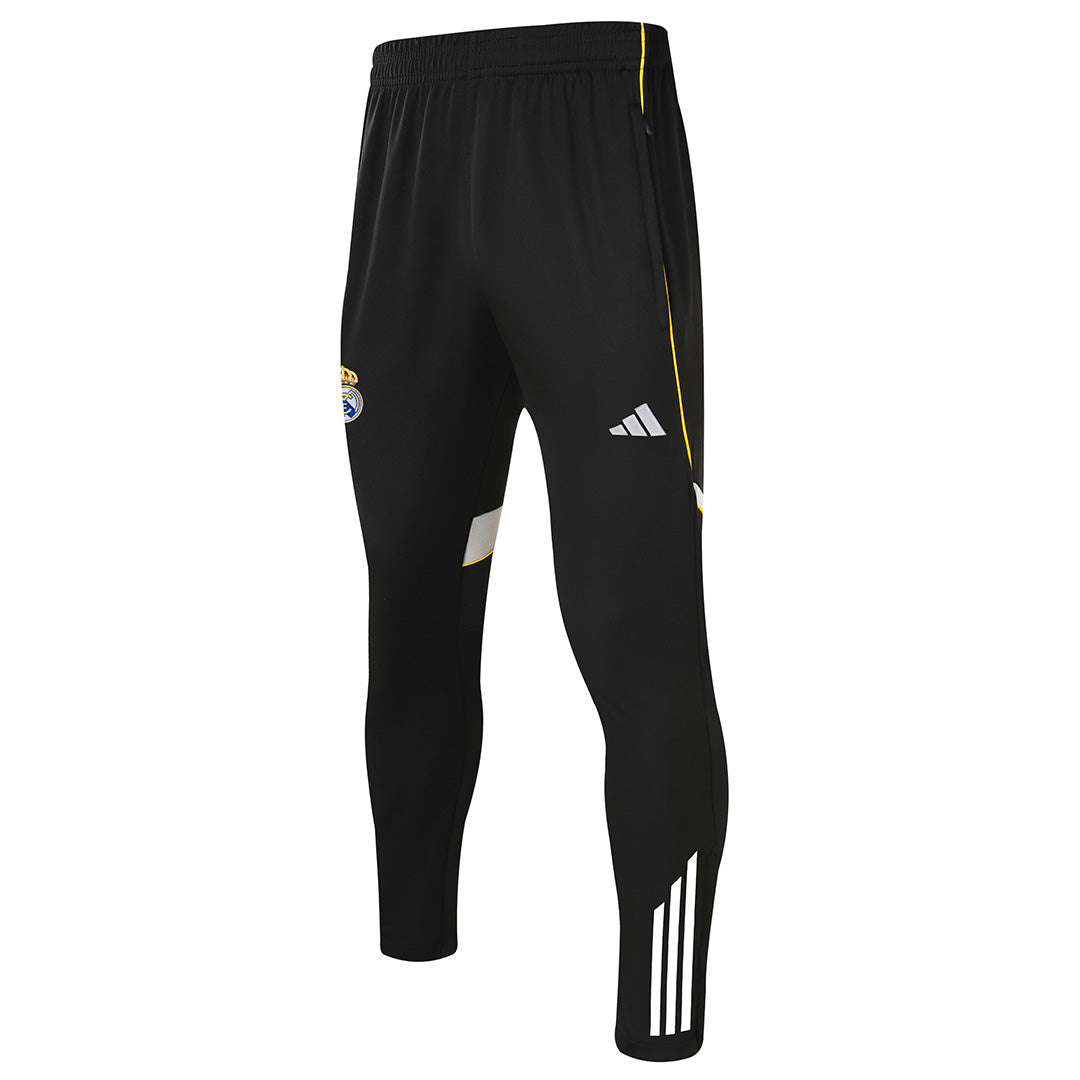 Kids Real Madrid 1/4 Zipper Sweat Kit(Top+Pants) Black 2025/26