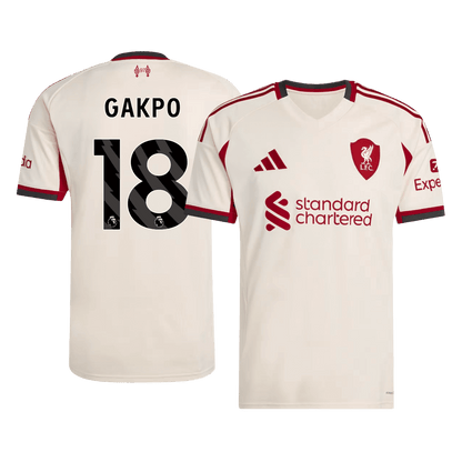 GAKPO #18 Liverpool Away Jersey 2025/26