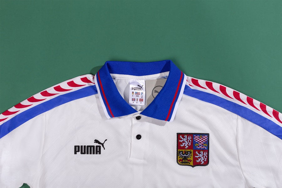 Nedved #4 Retro Czech Republic Away Jersey 1996