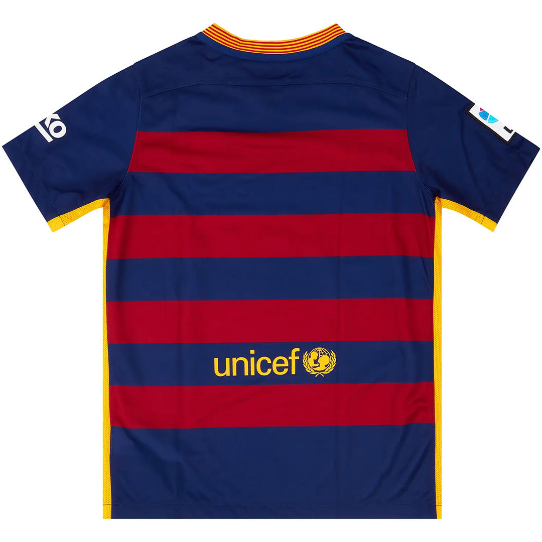 MESSI #10 Retro Barcelona Home Jersey 2015/16
