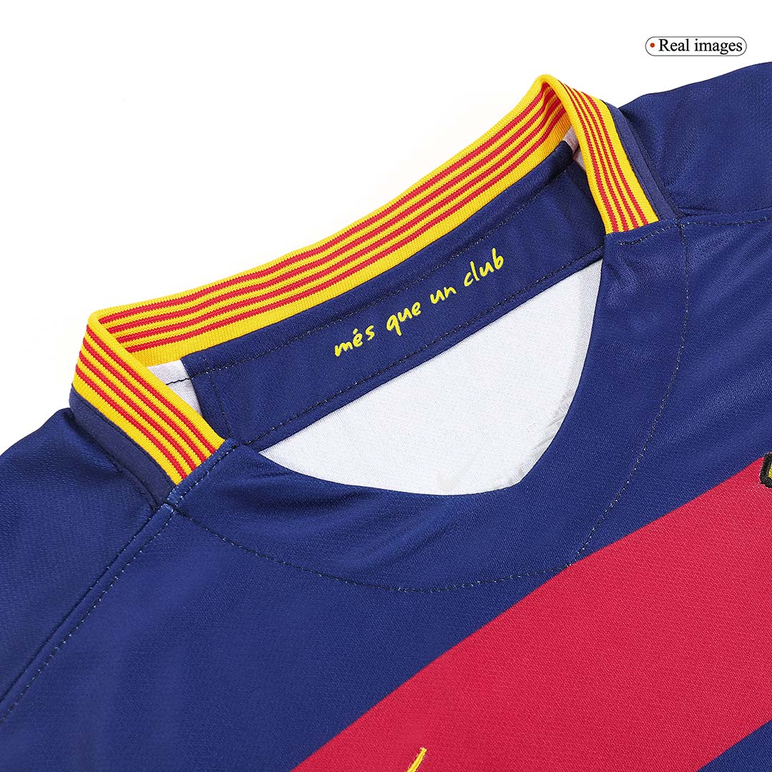 Neymar Jr #11 Retro Barcelona Home Jersey 2015/16