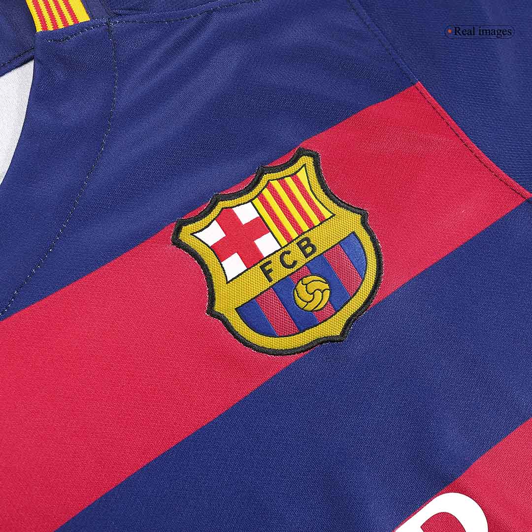 Neymar Jr #11 Retro Barcelona Home Jersey 2015/16