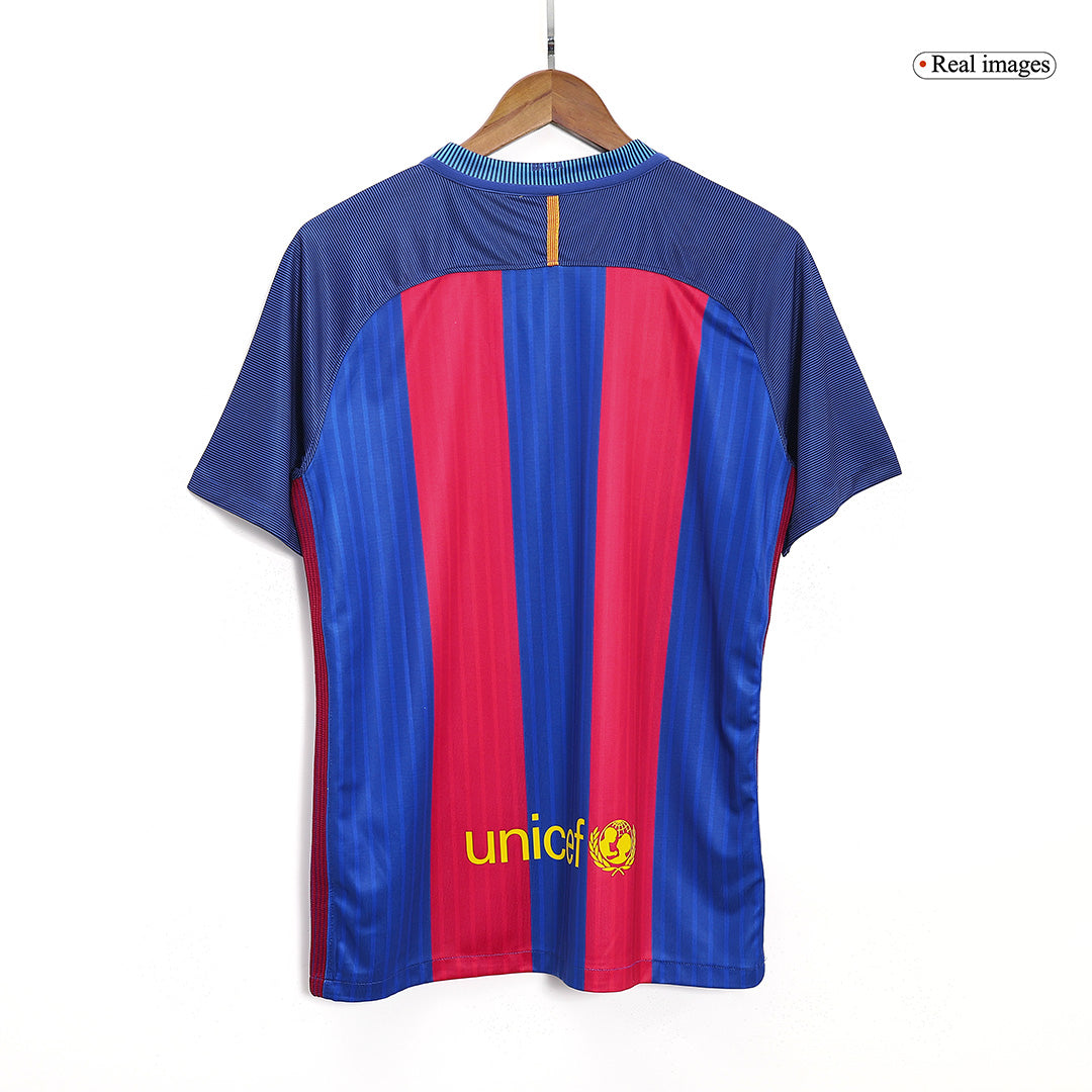 SUÁREZ #9 Retro Barcelona Home Jersey 2016/17